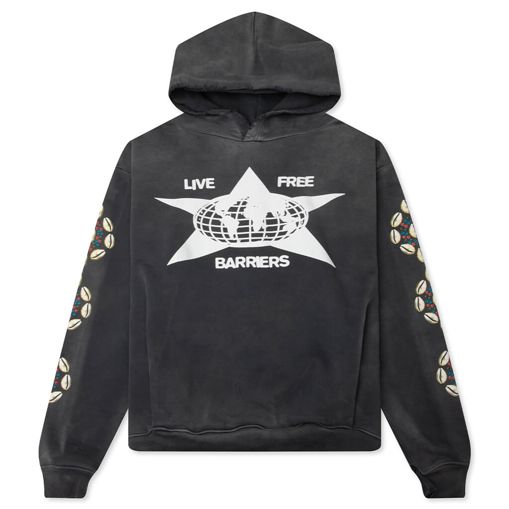 Barriers Cowrie Shell Hoodie - Vintage Black