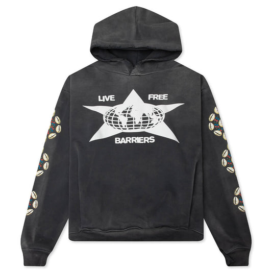 Barriers Cowrie Shell Hoodie - Vintage Black