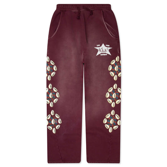 Barriers Cowrie Shell Sweatpant - Maroon