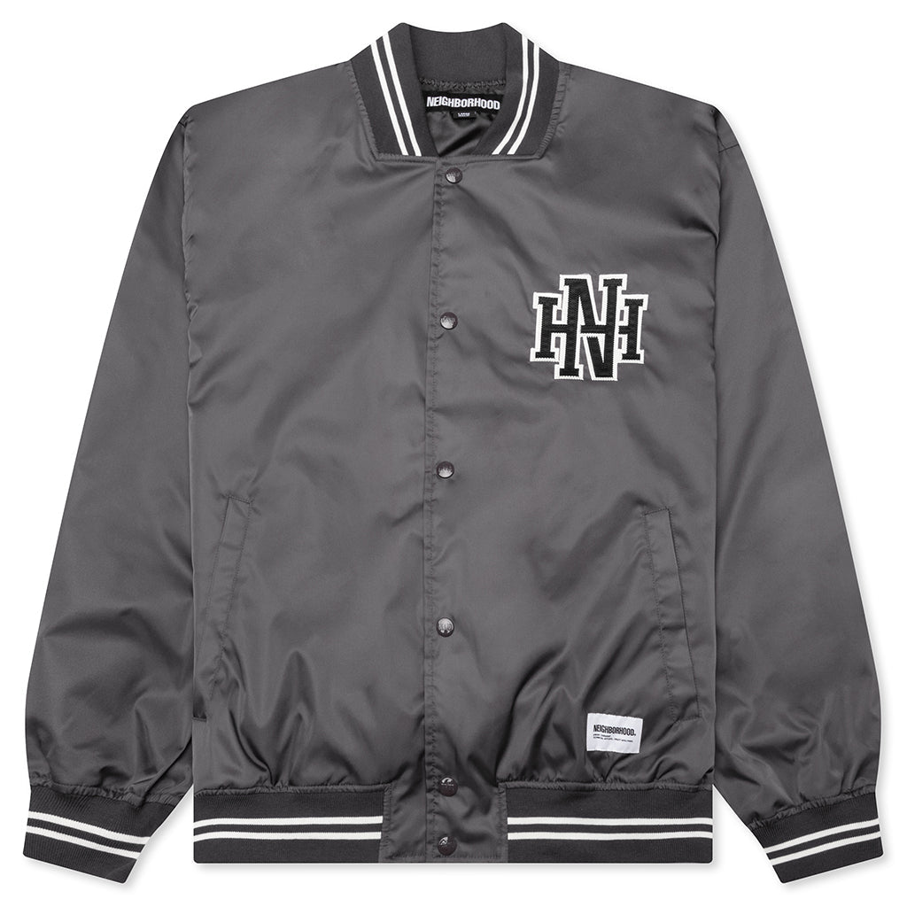 Baseball Jacket - Charcoal