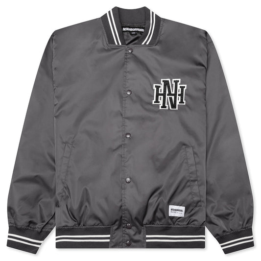 Baseball Jacket - Charcoal