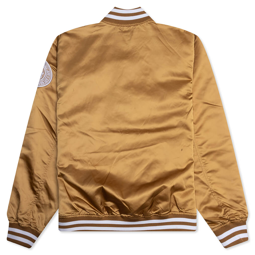 Baseball Varsity Jacket - Beige