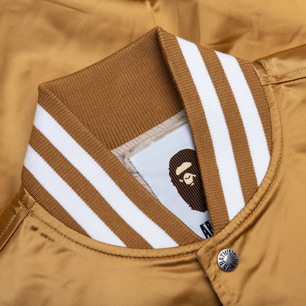 Baseball Varsity Jacket - Beige