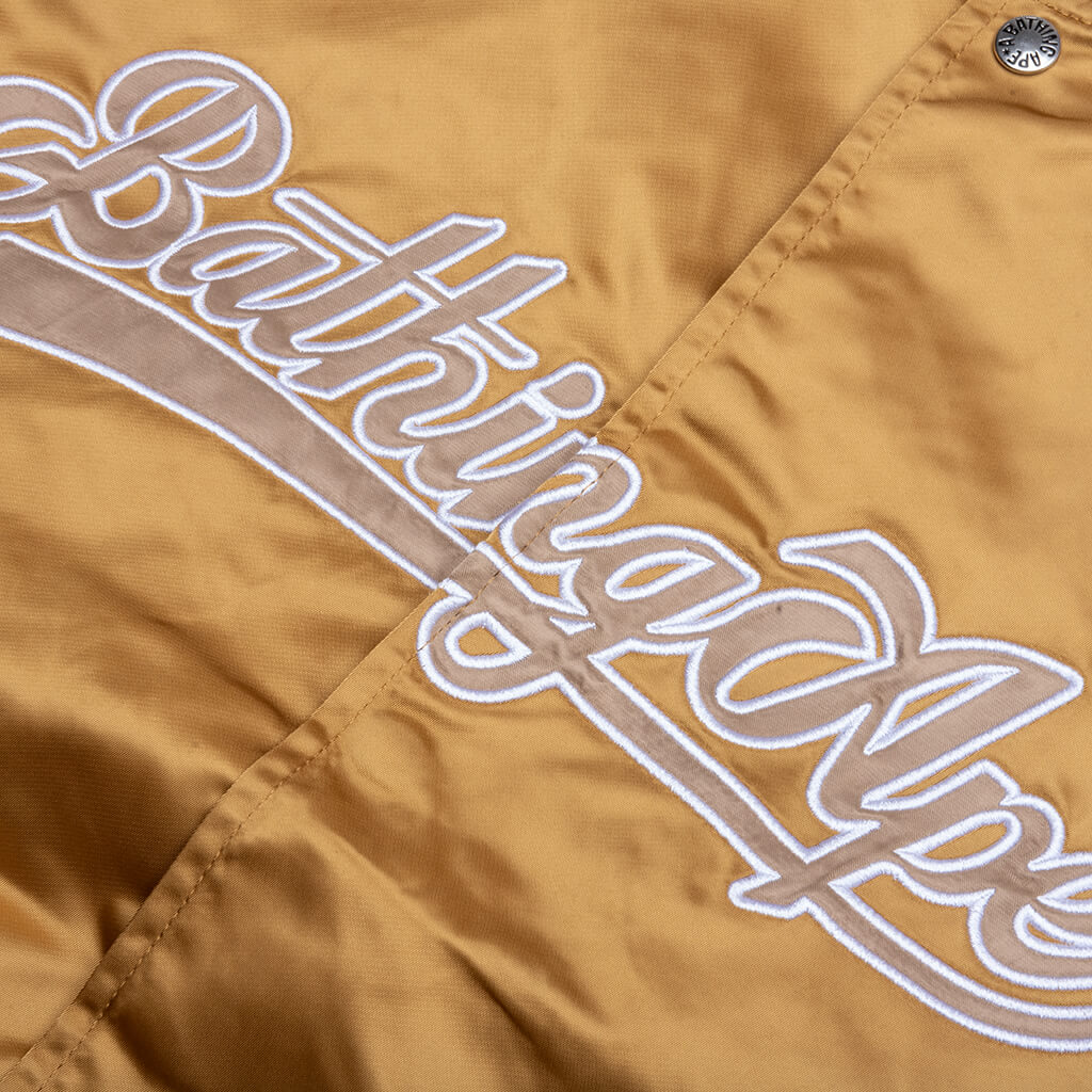 Baseball Varsity Jacket - Beige