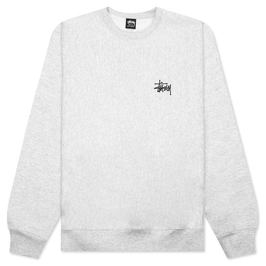 Basic Stussy Crew - Ash Heather