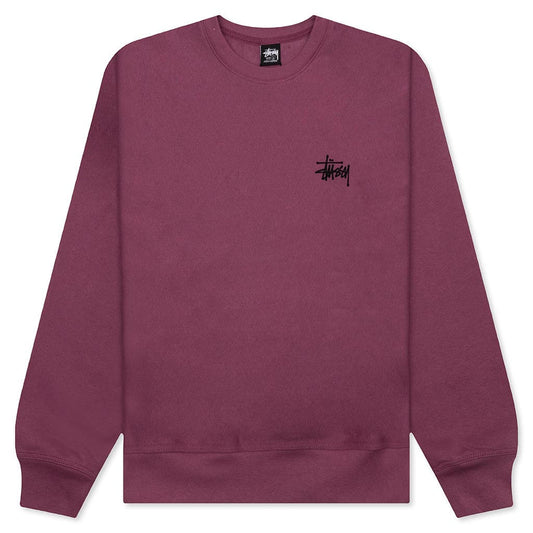 Basic Stussy Crew - Berry