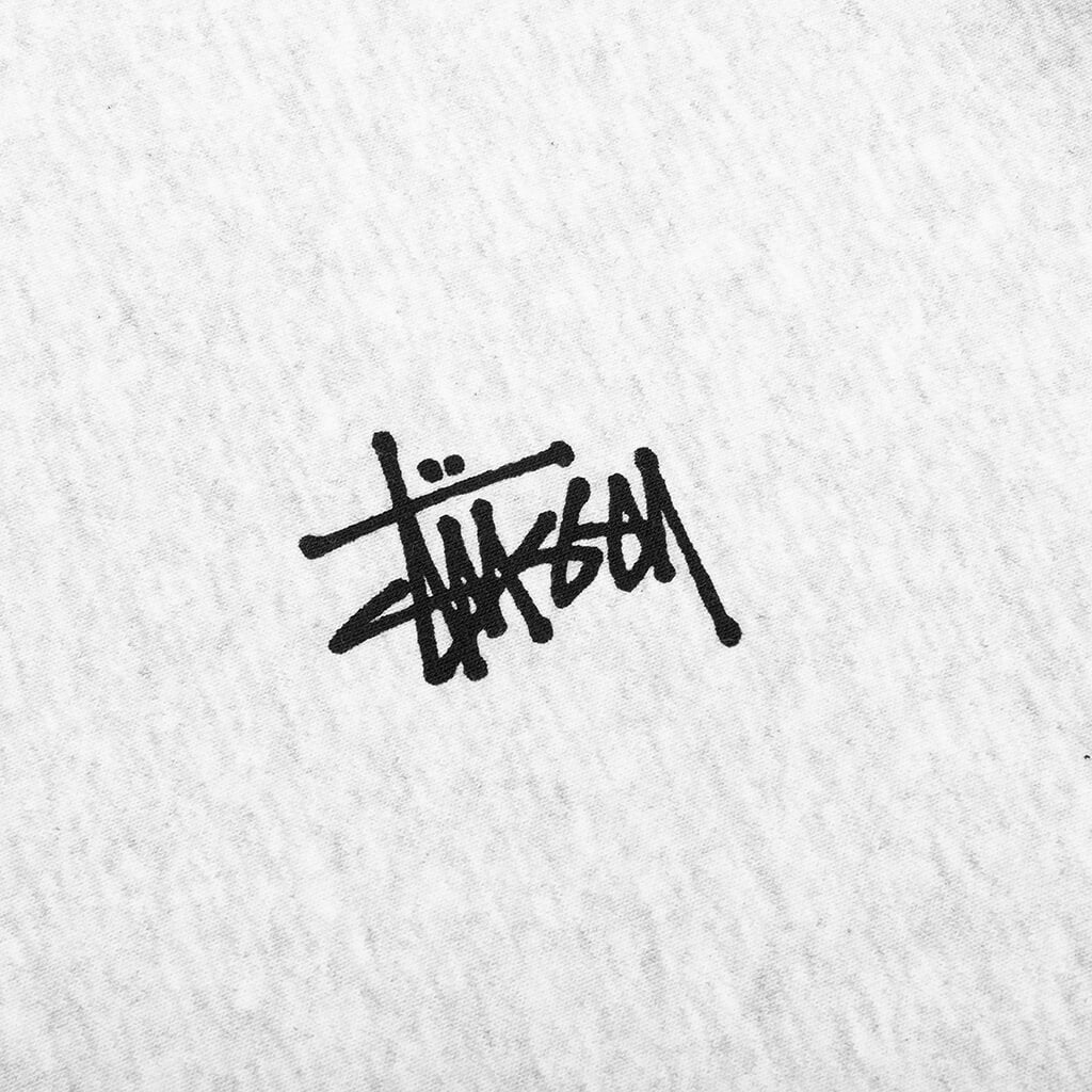 Basic Stussy Hoodie - Ash Heather
