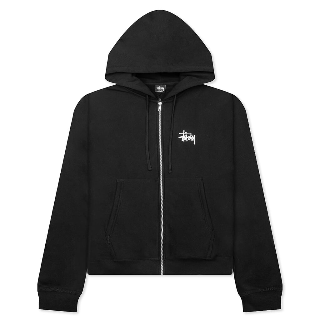 Basic Zip Hoodie - Black