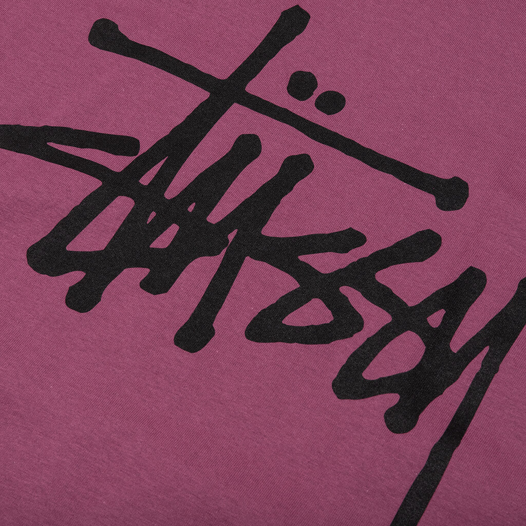 Basic Stussy L/S Tee - Berry