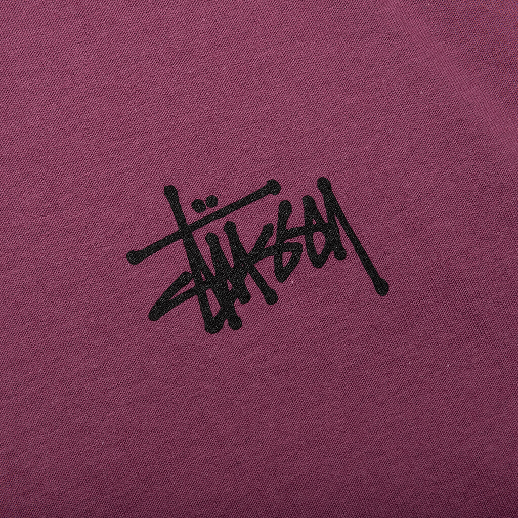 Basic Stussy L/S Tee - Berry