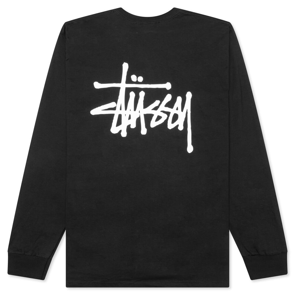 Basic Stussy L/S Tee - Black