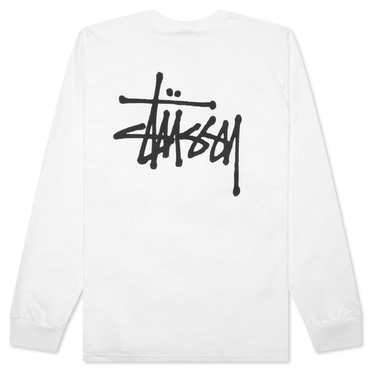 Basic Stussy L/S Tee - White