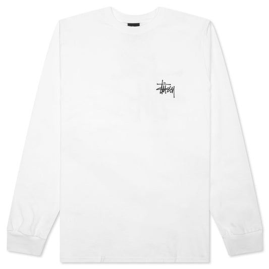 Basic Stussy L/S Tee - White