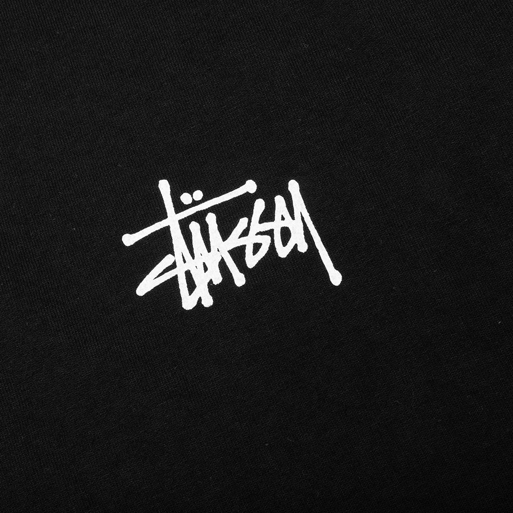 Basic Stussy Pig. Dyed L/S Tee- Black