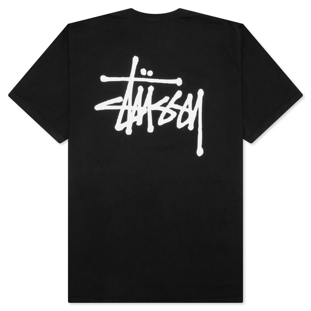 Basic Stussy Pig. Dyed Tee - Black