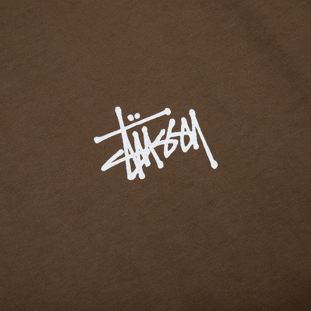 Basic Stussy Pigment Dyed Tee - Brown