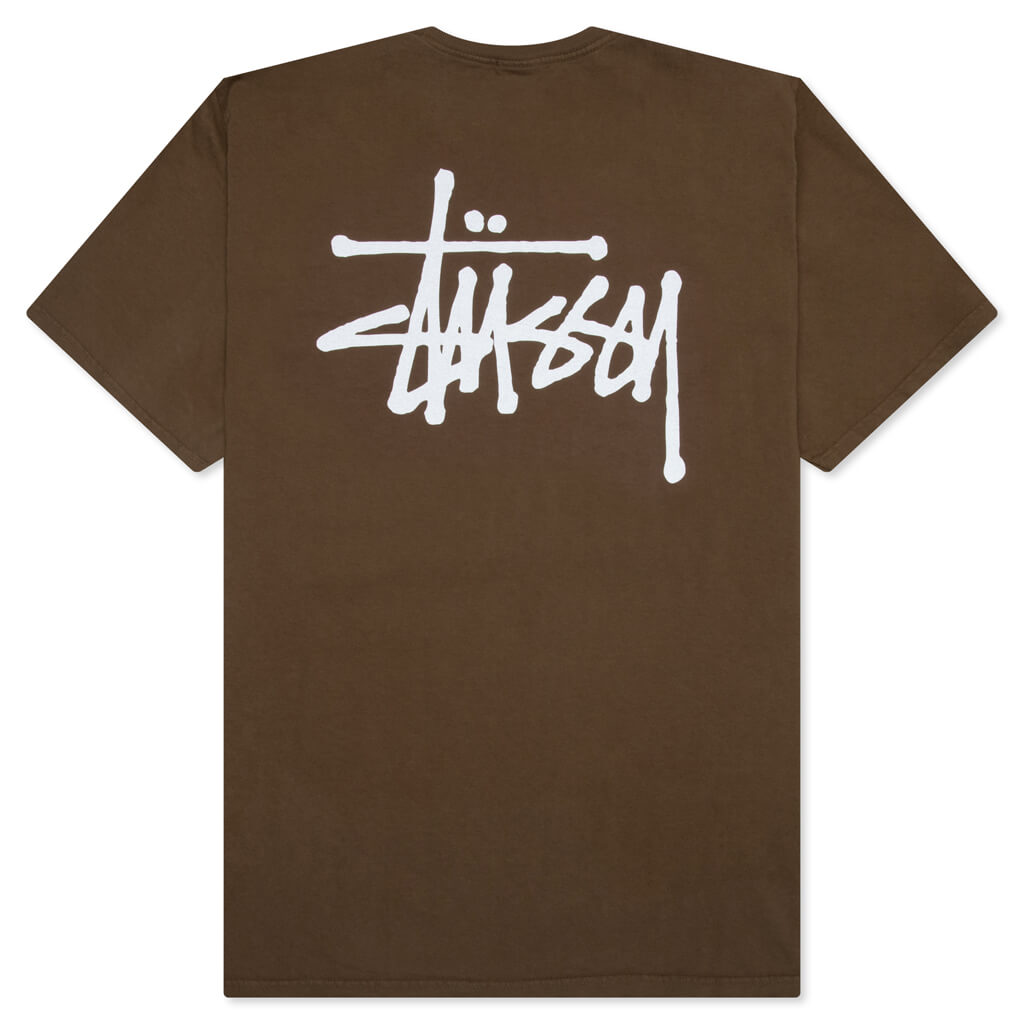 Basic Stussy Pigment Dyed Tee - Brown