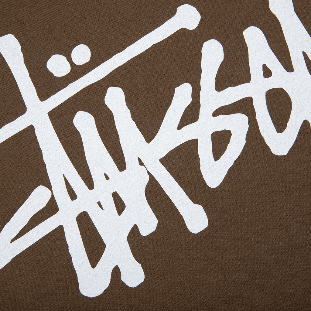Basic Stussy Pigment Dyed Tee - Brown
