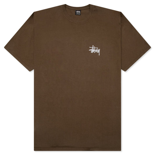 Basic Stussy Pigment Dyed Tee - Brown