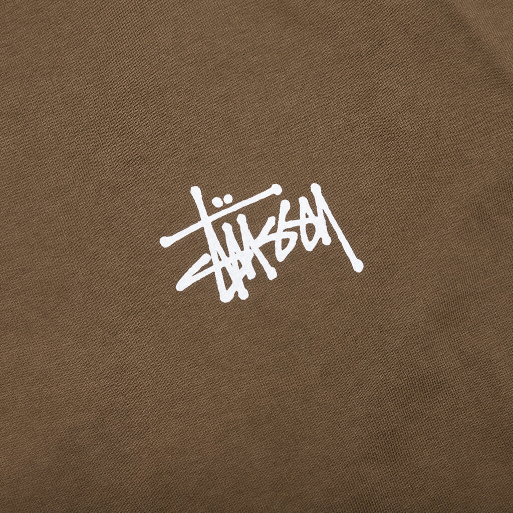 Basic Stussy Pig. Dyed L/S Tee - Brown