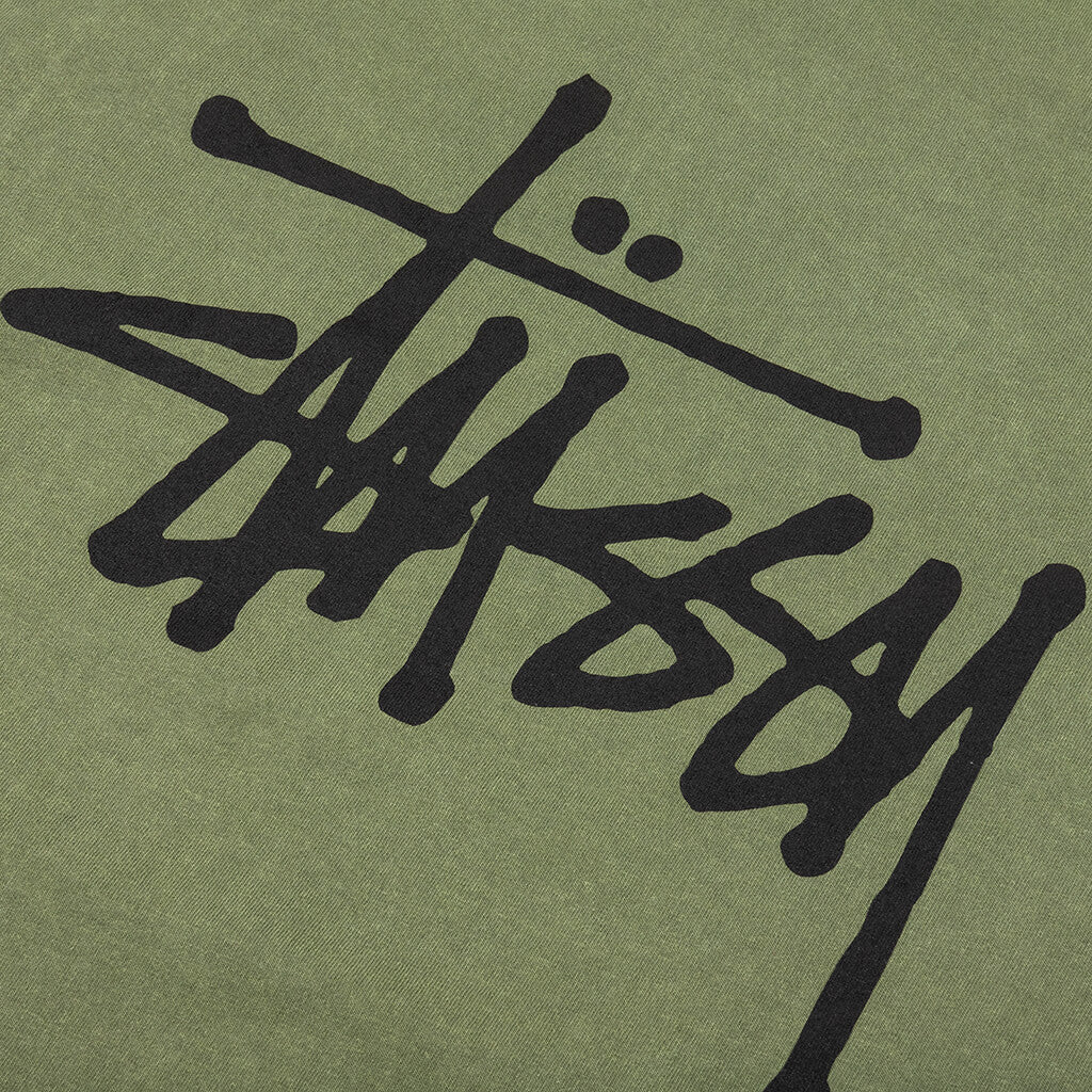 Basic Stussy Pig. Dyed L/S Tee - Olive