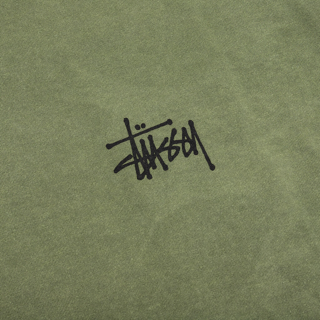 Basic Stussy Pig. Dyed L/S Tee - Olive
