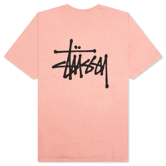 Basic Stussy Pig. Dyed Tee - Coral