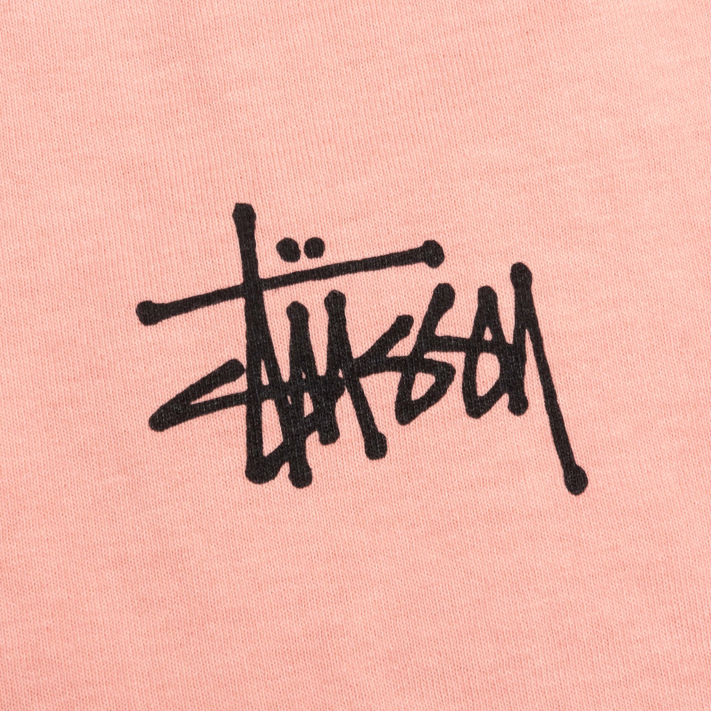 Basic Stussy Pig. Dyed Tee - Coral