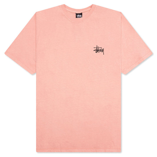 Basic Stussy Pig. Dyed Tee - Coral
