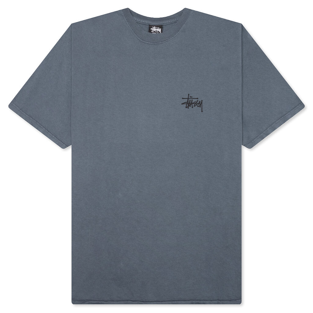 Basic Stussy Pig. Dyed Tee - Indigo