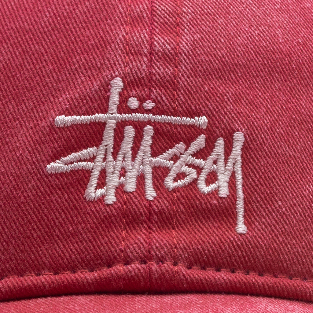 Basic Washed Low Pro Cap - Deep Rouge