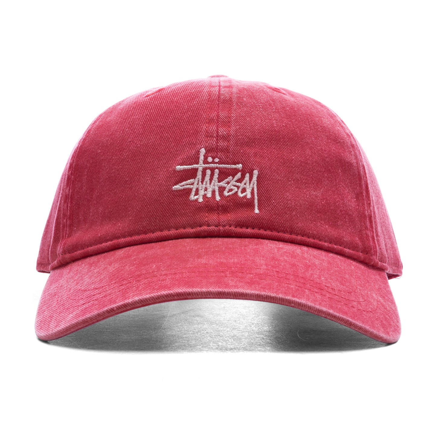 Basic Washed Low Pro Cap - Deep Rouge