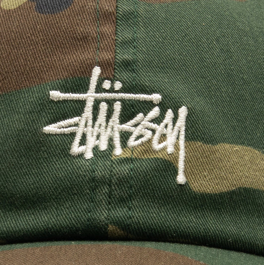 Basic Washed Low Pro Cap - Woodland Camo
