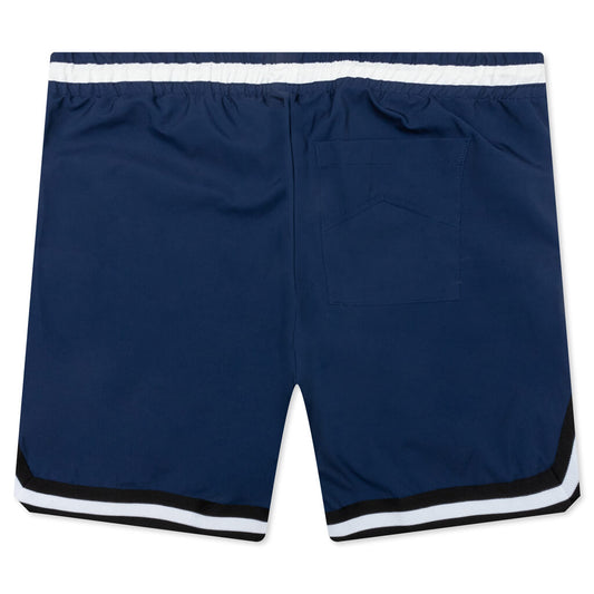 Basketball Logo Swim Short - Blue/Black/White