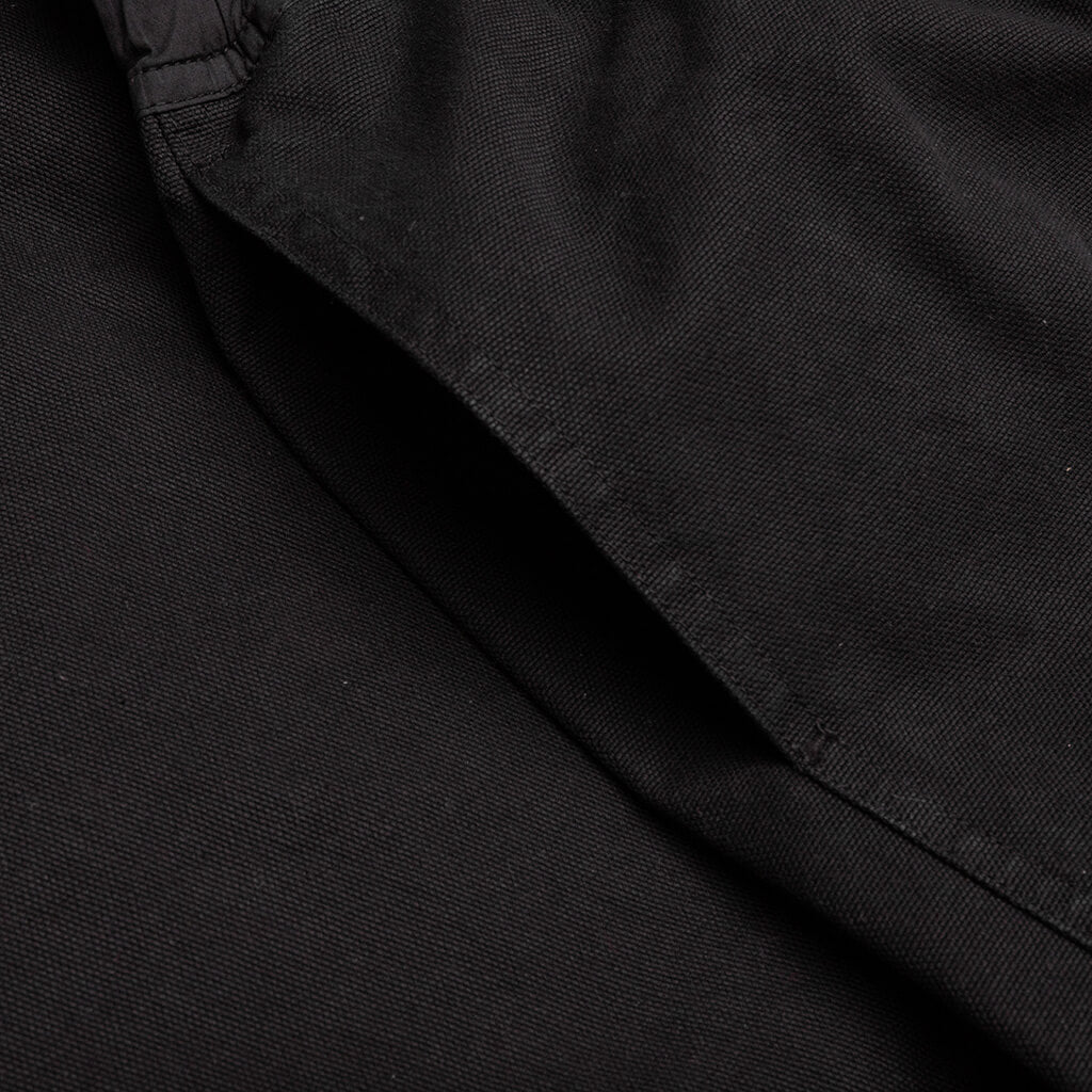 Butt Zipp Long Boxer Shorts - Black