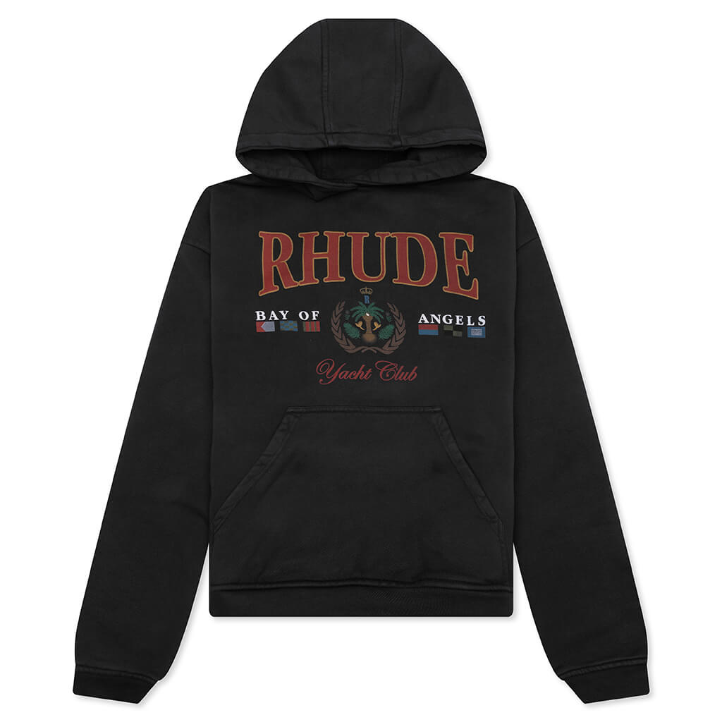 Bay of Angels Yacht Hoodie - Vintage Black