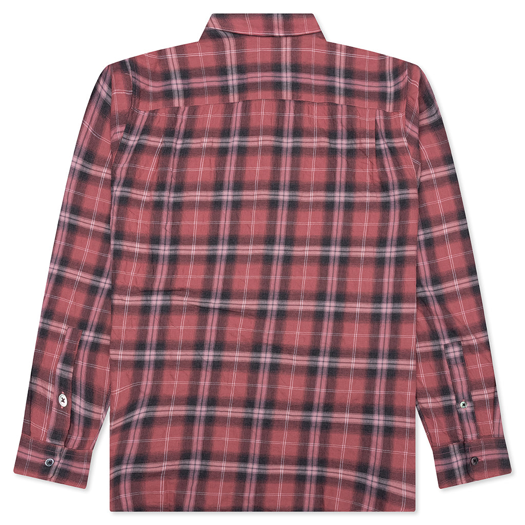 Beach Plaid Shirt - Red
