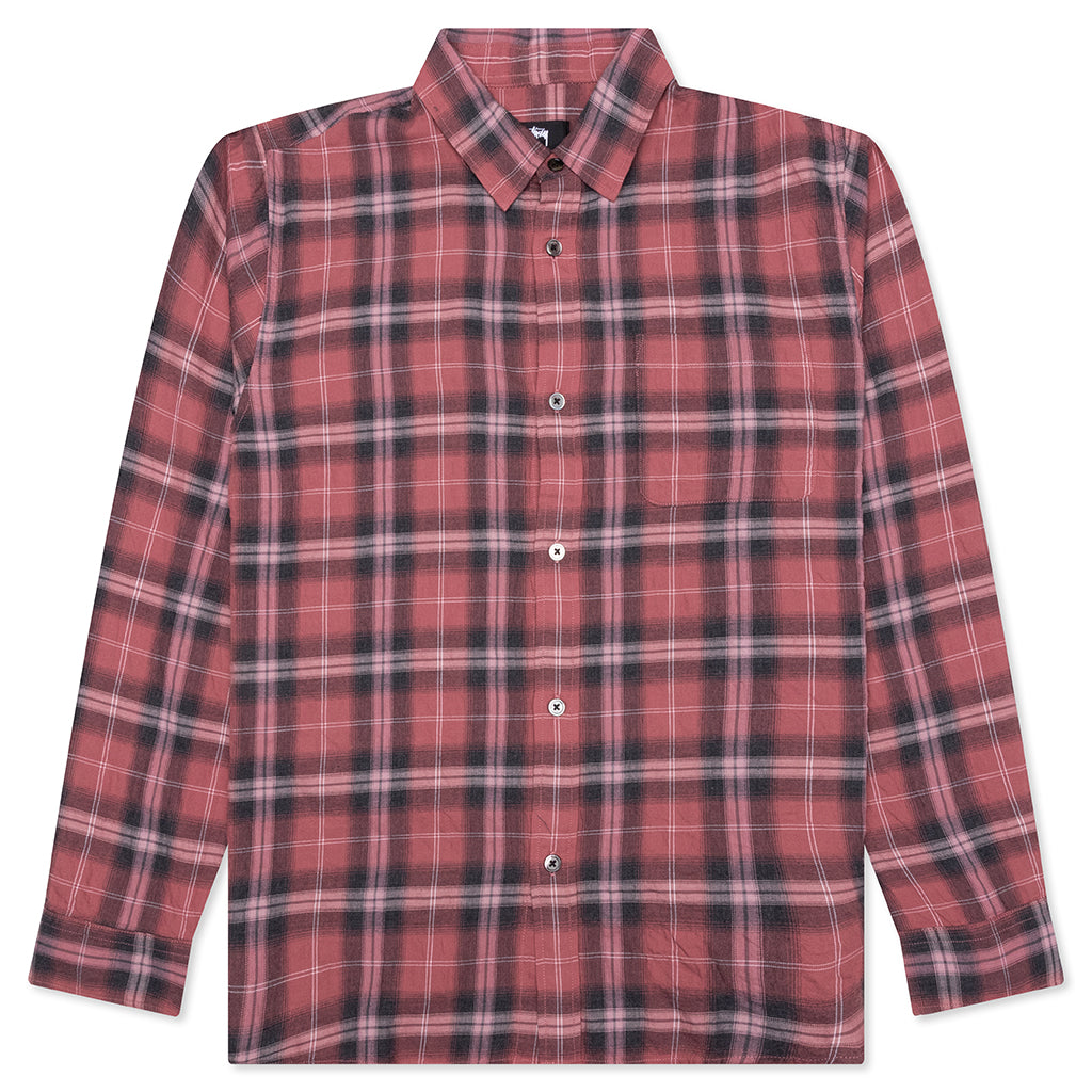 Beach Plaid Shirt - Red