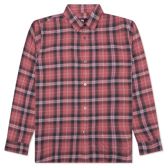 Beach Plaid Shirt - Red