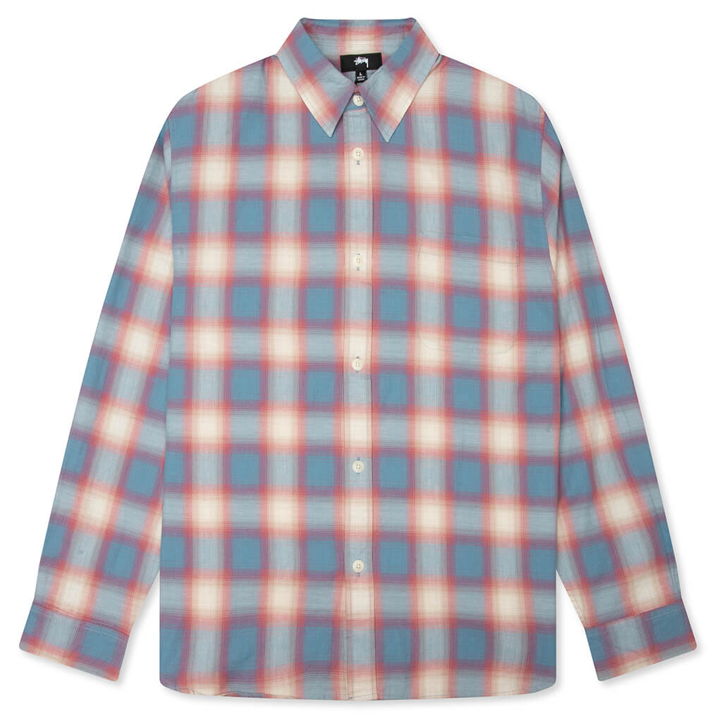 Beach Ombre Plaid Shirt - Blue