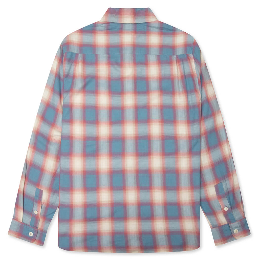 Beach Ombre Plaid Shirt - Blue
