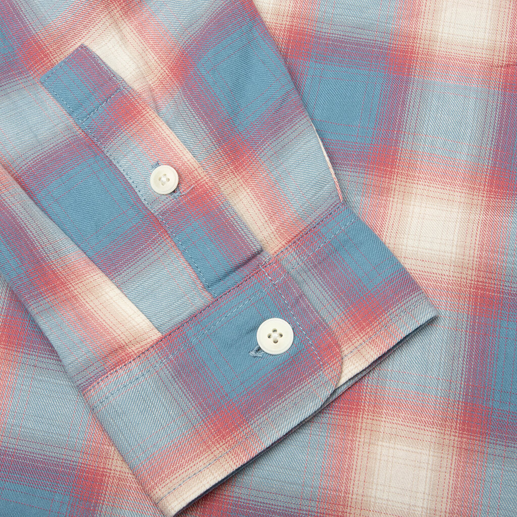 Beach Ombre Plaid Shirt - Blue