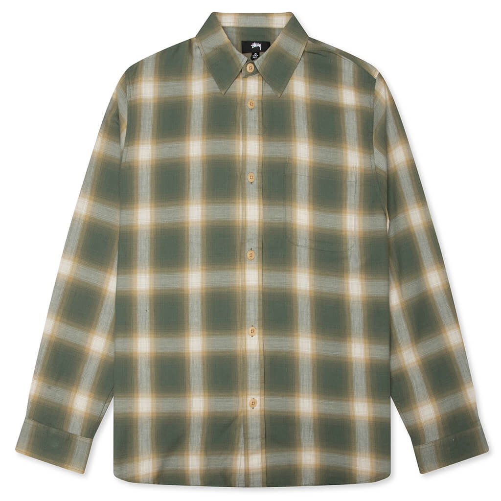 Beach Ombre Plaid Shirt - Green