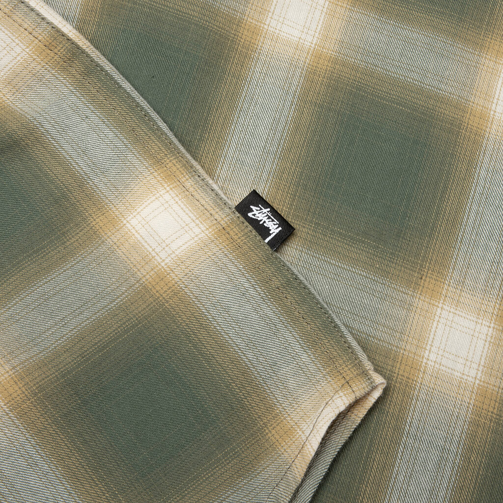 Beach Ombre Plaid Shirt - Green
