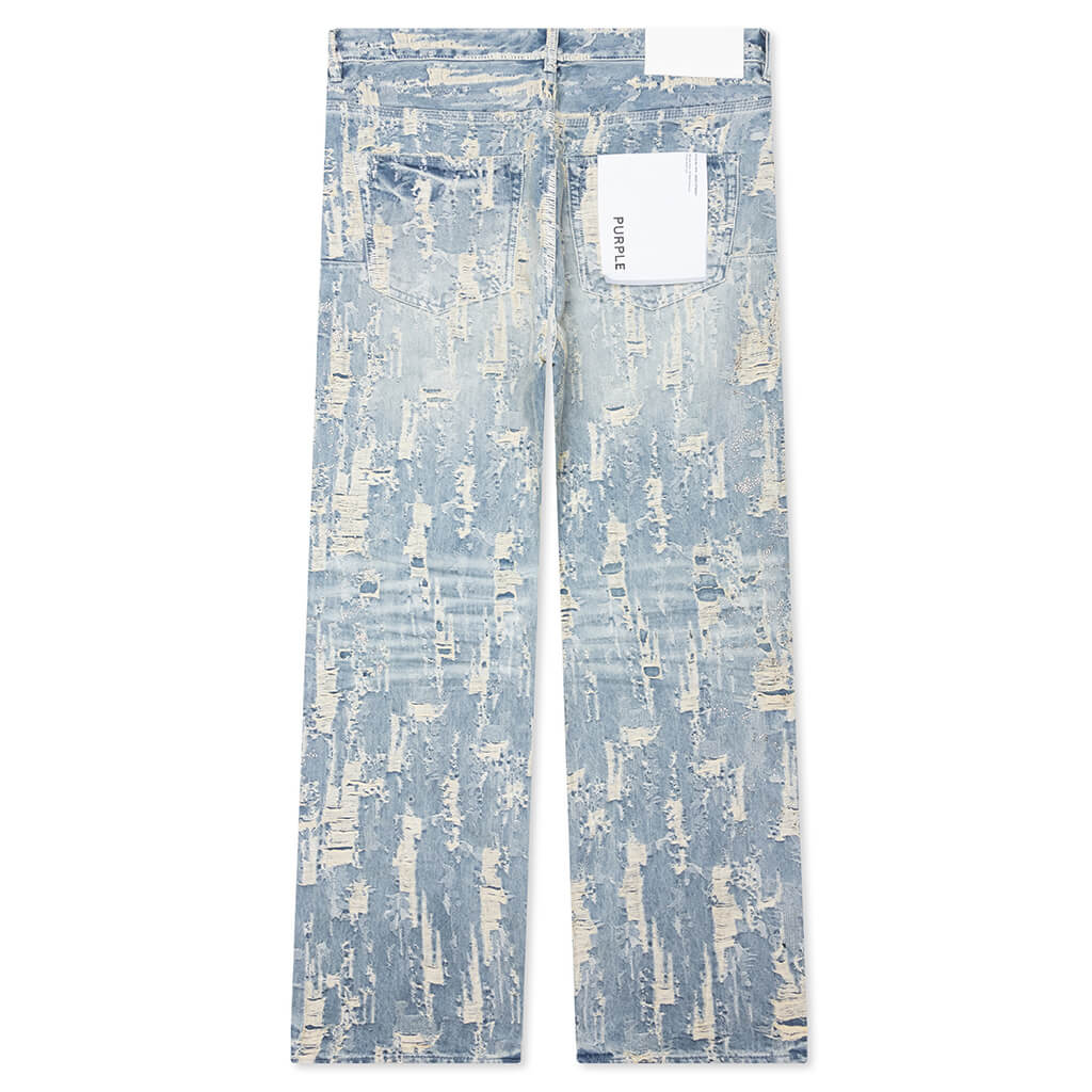 Bead Splatter Destroy - Light Indigo