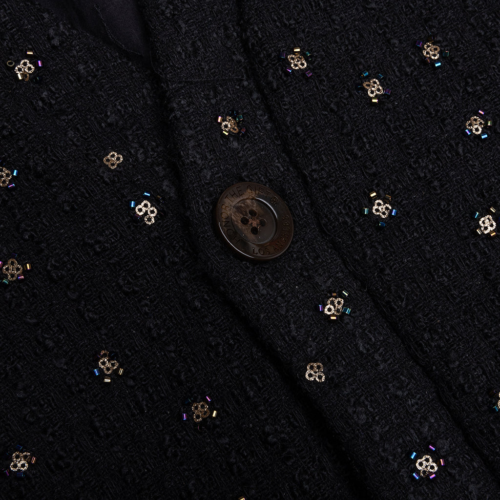 Beaded Cardigan - Black