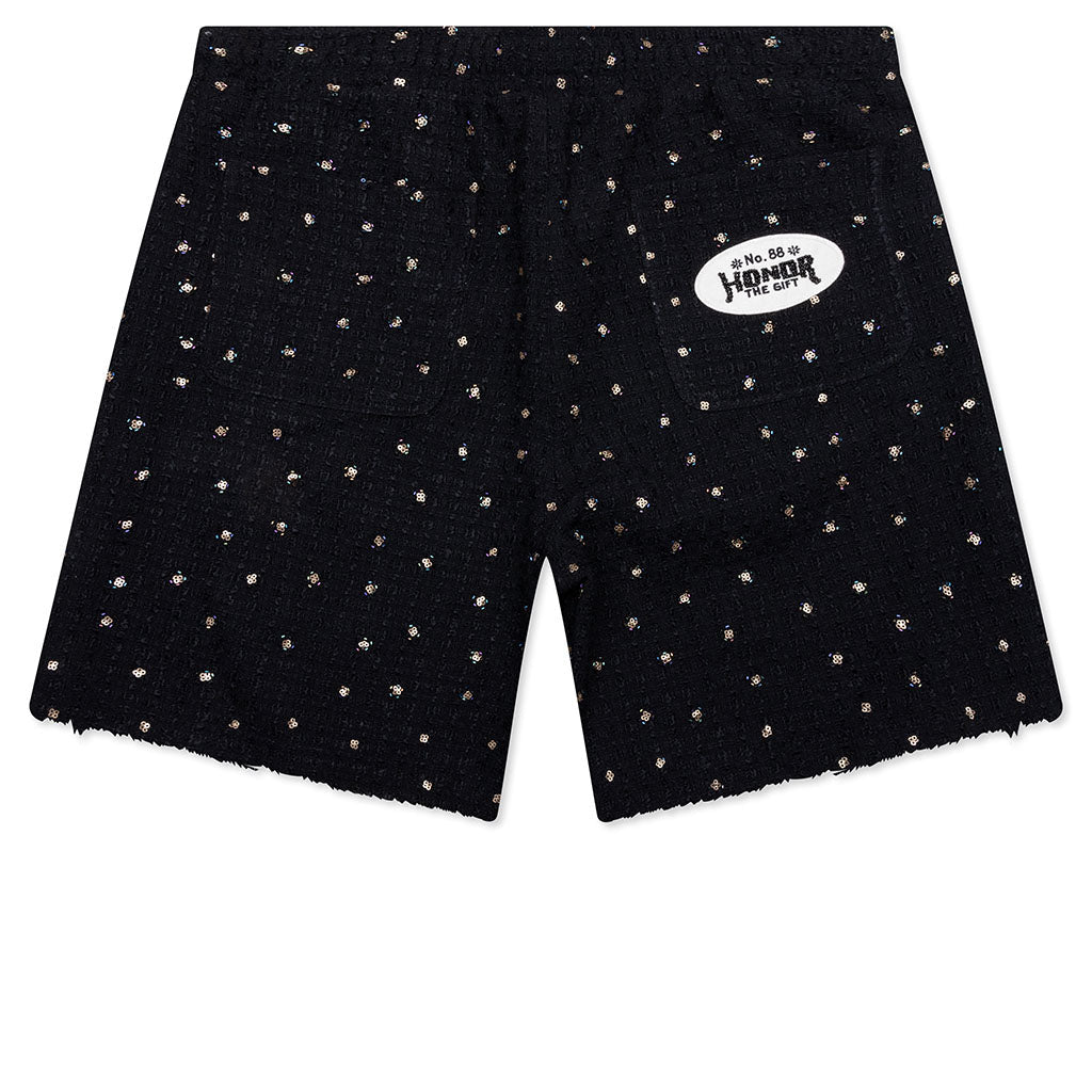 Beaded Shorts - Black