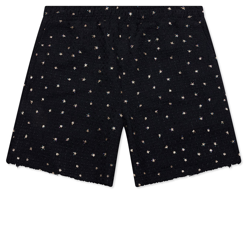 Beaded Shorts - Black