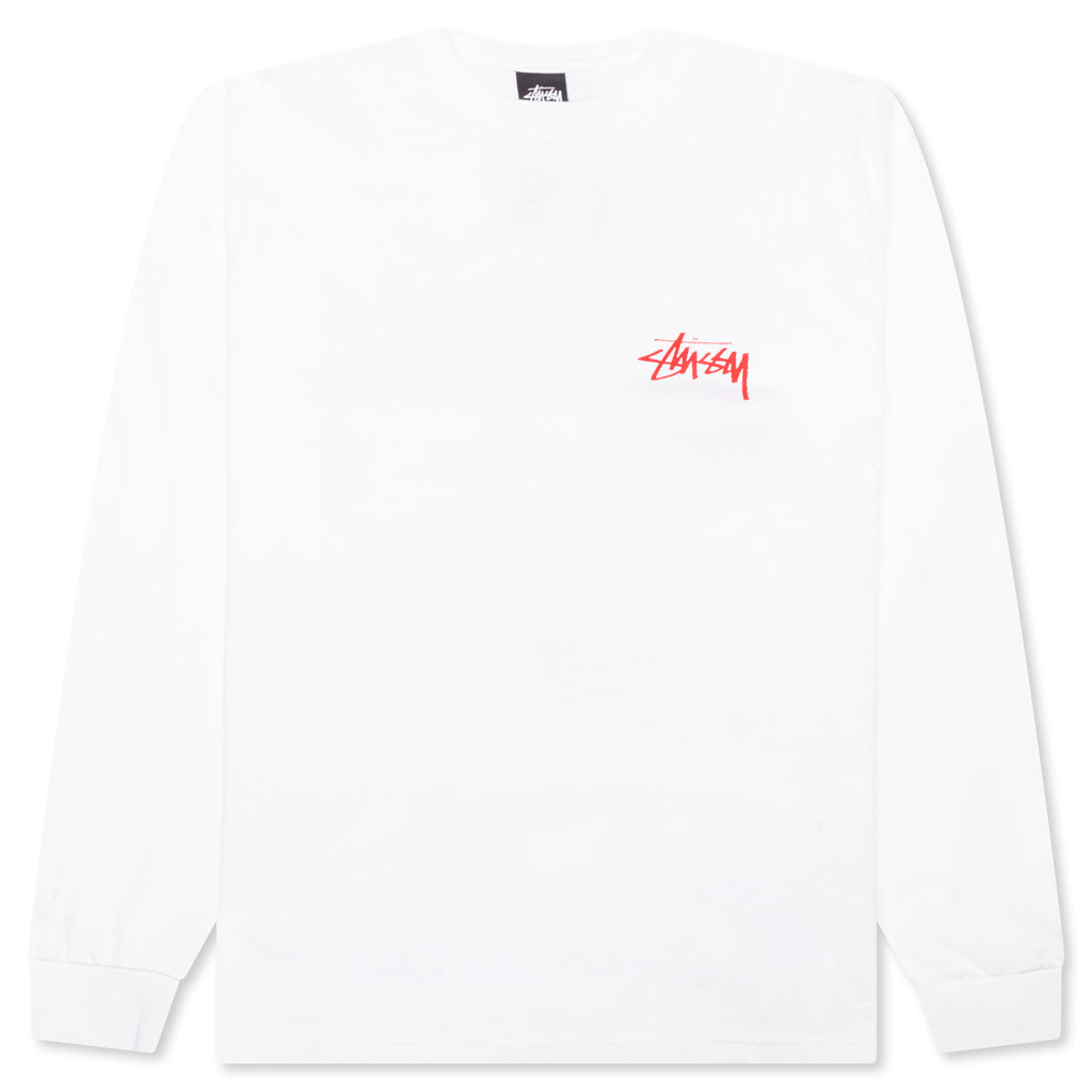Beat Crazy L/S Tee - White