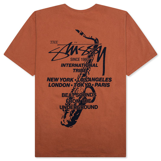 Beat Sounds Pigment Dyed Tee - Rust